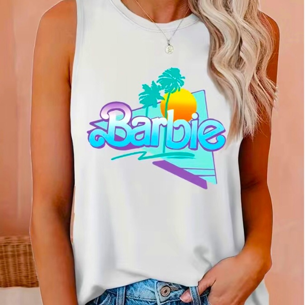 ☀️NEW! MALIBU BARBIE LOGO TEE SHIRT
